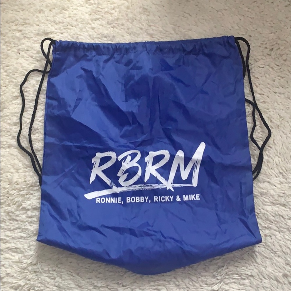 Bell Biv Devoe Blue Drawstring Backpack - Picture 2 of 3